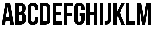 Bebas Neue Bold font specimen