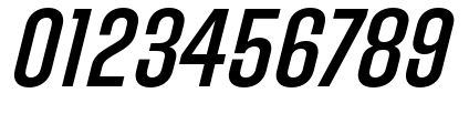 Directors Gothic 220 Semi Bold Oblique character specimen 5
