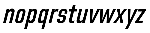 Directors Gothic 220 Semi Bold Oblique character specimen 4