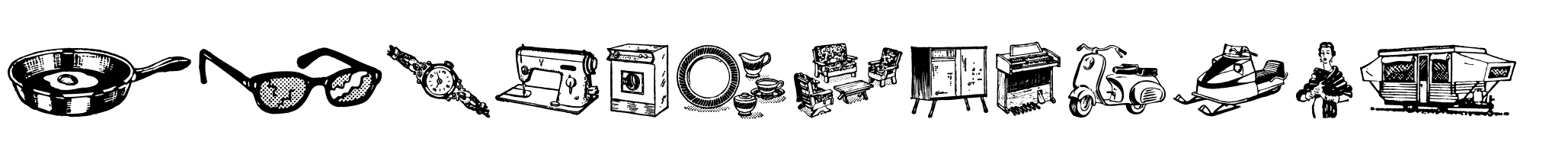 Fabulous Prizes font specimen
