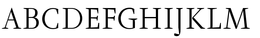 Farrerons Serif Light font specimen
