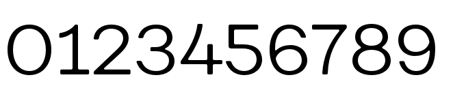 Fibra One Light character specimen 5