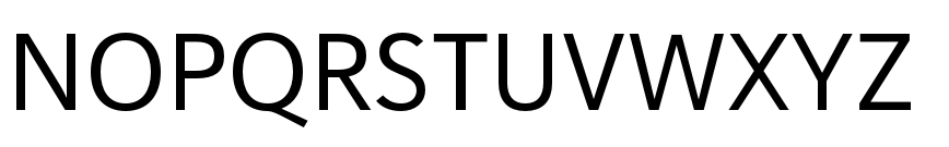 Haboro Sans Normal Regular character specimen 2