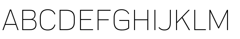 Praktika Light font specimen