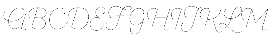 Sant Elia Script Rough Line font specimen