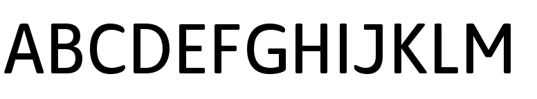 Solitas Normal Regular font specimen