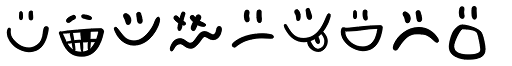 Adventura Emo font specimen