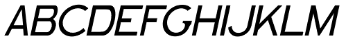 Aerohop Italic font specimen