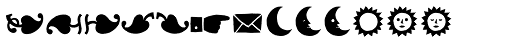 Allister Rough Extras font specimen