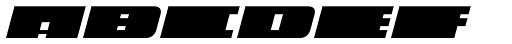 Alt Fat Italic font specimen