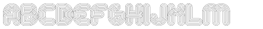 Alt Retro Thin font specimen