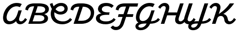 American Auto DEMO Script Med font specimen
