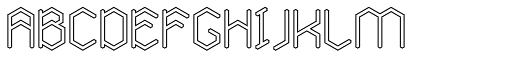 Angl Outline font specimen