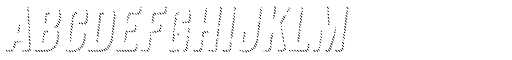 Anodyne Shadow Italic font specimen