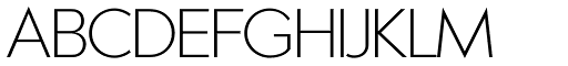Aramis XLight font specimen