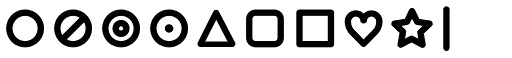 Arista Pro Icons SemiBold character specimen 5