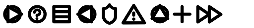 Arista Pro Icons SemiBold character specimen 6