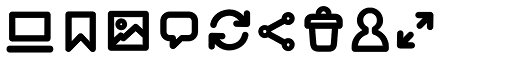 Arista Pro Icons SemiBold character specimen 4