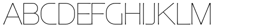 Ata 25 Thin font specimen