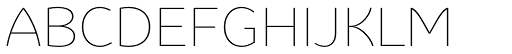 Aubaine UltraLight font specimen