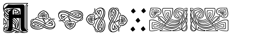 Augsburger Ornamente font specimen