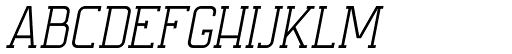 Ballege Oblique font specimen