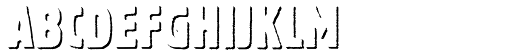 Bannertype Shadow font specimen