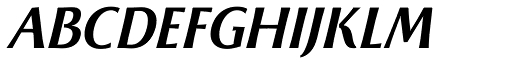 Beatrix Antiqua Semi Bold Italic font specimen