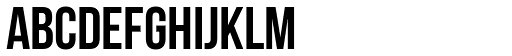 Bebas Neue font specimen