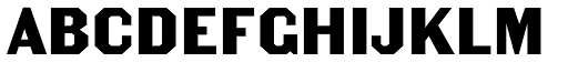 Becker Gothics Egyptian font specimen