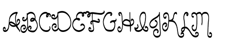 Belle Script font specimen