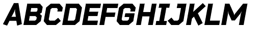 Bender Black Italic font specimen