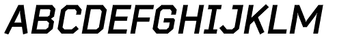 Bender Bold Italic font specimen