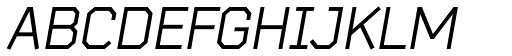 Bender Italic font specimen