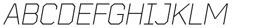 Bender Light Italic font specimen