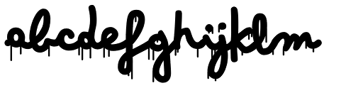 Bimbo Dripping Jumbo font specimen
