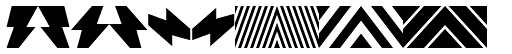 Bismuth Symbols font specimen