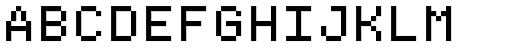 Bitblox Monospaced font specimen