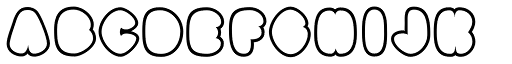Black Damon Outline font specimen
