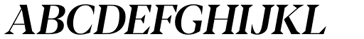 Blacker Display Medium Italic font specimen