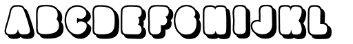 Blonk Shadow font specimen
