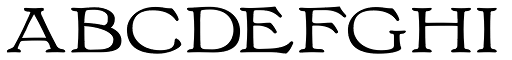 Bonning Wide Bold font specimen