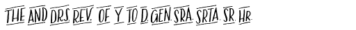 Bookeyed Martin Titles font specimen