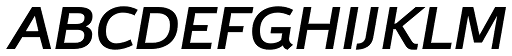 Brisko Sans Bold Italic font specimen