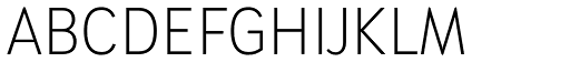 Brooklyn Heritage Sans Condensed Thin font specimen
