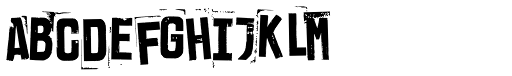 Brush Poster Grotesk Misprint DEMO font specimen