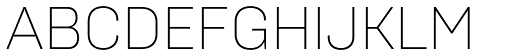 Brutal Type Extra Light font specimen