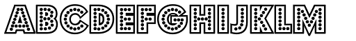 Budmo Jigglish font specimen