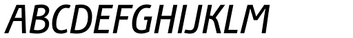 Bunaero Free Italic font specimen