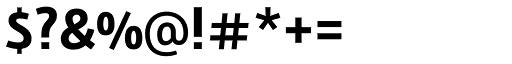 Bunaero Pro Bold Up character specimen 6